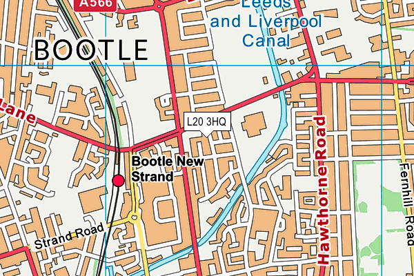 L20 3HQ map - OS VectorMap District (Ordnance Survey) L20 3HQ map - OS VectorMap District (Ordnance Survey)
