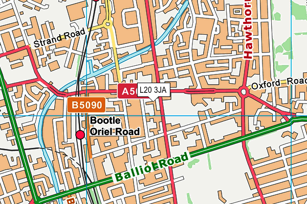 L20 3JA map - OS VectorMap District (Ordnance Survey) L20 3JA map - OS VectorMap District (Ordnance Survey)