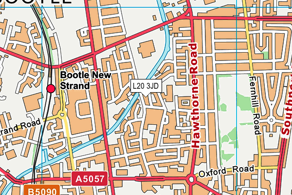 L20 3JD map - OS VectorMap District (Ordnance Survey) L20 3JD map - OS VectorMap District (Ordnance Survey)