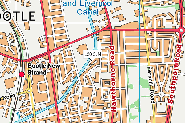 L20 3JN map - OS VectorMap District (Ordnance Survey) L20 3JN map - OS VectorMap District (Ordnance Survey)