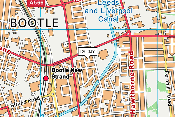 L20 3JY map - OS VectorMap District (Ordnance Survey) L20 3JY map - OS VectorMap District (Ordnance Survey)
