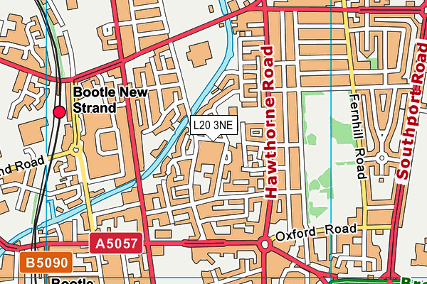 L20 3NE map - OS VectorMap District (Ordnance Survey) L20 3NE map - OS VectorMap District (Ordnance Survey)