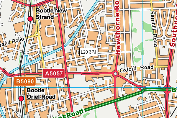 L20 3PJ map - OS VectorMap District (Ordnance Survey) L20 3PJ map - OS VectorMap District (Ordnance Survey)