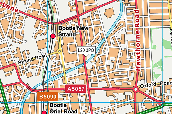 L20 3PQ map - OS VectorMap District (Ordnance Survey)