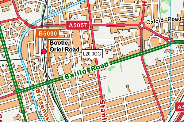 L20 3QG map - OS VectorMap District (Ordnance Survey) L20 3QG map - OS VectorMap District (Ordnance Survey)