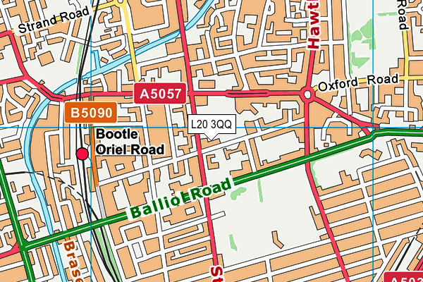 L20 3QQ map - OS VectorMap District (Ordnance Survey) L20 3QQ map - OS VectorMap District (Ordnance Survey)