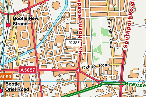 L20 3SE map - OS VectorMap District (Ordnance Survey) L20 3SE map - OS VectorMap District (Ordnance Survey)