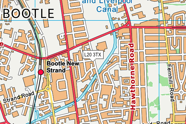 L20 3TX map - OS VectorMap District (Ordnance Survey) L20 3TX map - OS VectorMap District (Ordnance Survey)