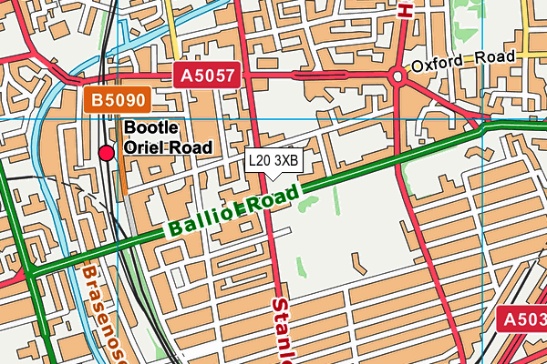 L20 3XB map - OS VectorMap District (Ordnance Survey) L20 3XB map - OS VectorMap District (Ordnance Survey)