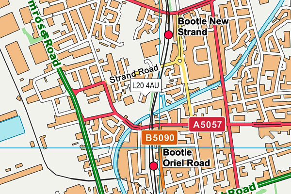 L20 4AU map - OS VectorMap District (Ordnance Survey) L20 4AU map - OS VectorMap District (Ordnance Survey)