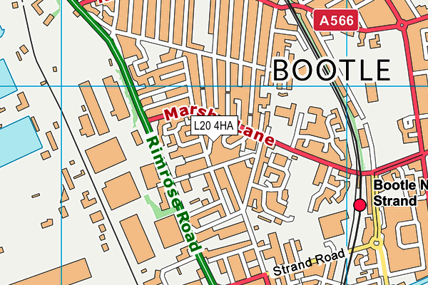 L20 4HA map - OS VectorMap District (Ordnance Survey) L20 4HA map - OS VectorMap District (Ordnance Survey)