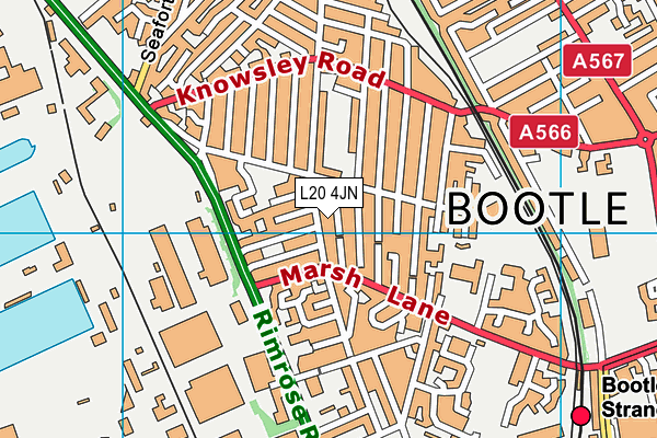 L20 4JN map - OS VectorMap District (Ordnance Survey) L20 4JN map - OS VectorMap District (Ordnance Survey)