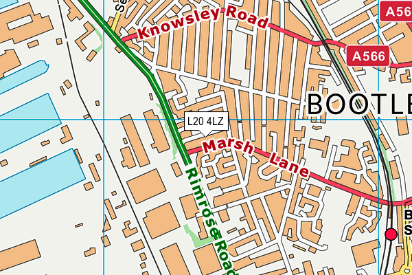 L20 4LZ map - OS VectorMap District (Ordnance Survey) L20 4LZ map - OS VectorMap District (Ordnance Survey)