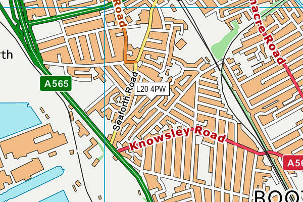 L20 4PW map - OS VectorMap District (Ordnance Survey) L20 4PW map - OS VectorMap District (Ordnance Survey)