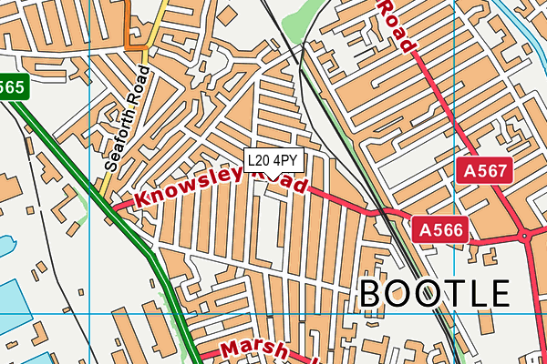 L20 4PY map - OS VectorMap District (Ordnance Survey) L20 4PY map - OS VectorMap District (Ordnance Survey)