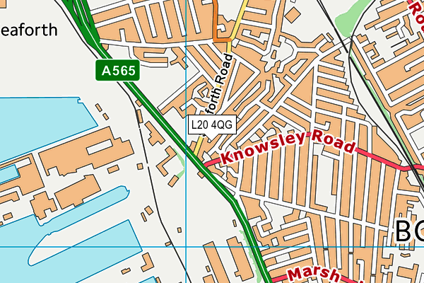L20 4QG map - OS VectorMap District (Ordnance Survey) L20 4QG map - OS VectorMap District (Ordnance Survey)