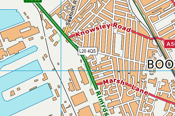L20 4QS map - OS VectorMap District (Ordnance Survey) L20 4QS map - OS VectorMap District (Ordnance Survey)