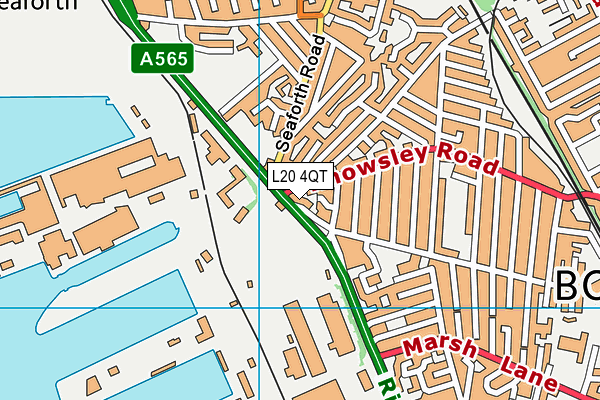 L20 4QT map - OS VectorMap District (Ordnance Survey)