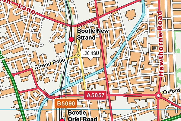 L20 4SU map - OS VectorMap District (Ordnance Survey) L20 4SU map - OS VectorMap District (Ordnance Survey)