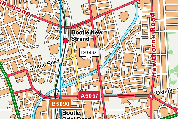 L20 4SX map - OS VectorMap District (Ordnance Survey) L20 4SX map - OS VectorMap District (Ordnance Survey)