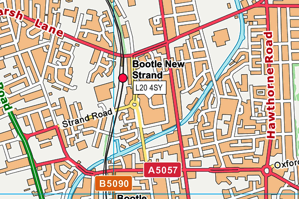 L20 4SY map - OS VectorMap District (Ordnance Survey) L20 4SY map - OS VectorMap District (Ordnance Survey)