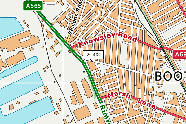 L20 4XG map - OS VectorMap District (Ordnance Survey) L20 4XG map - OS VectorMap District (Ordnance Survey)