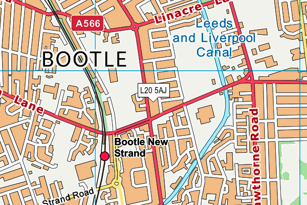 L20 5AJ map - OS VectorMap District (Ordnance Survey) L20 5AJ map - OS VectorMap District (Ordnance Survey)
