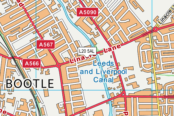 L20 5AL map - OS VectorMap District (Ordnance Survey) L20 5AL map - OS VectorMap District (Ordnance Survey)