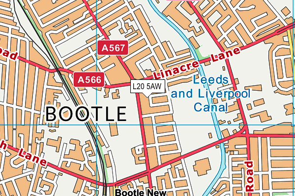 L20 5AW map - OS VectorMap District (Ordnance Survey) L20 5AW map - OS VectorMap District (Ordnance Survey)