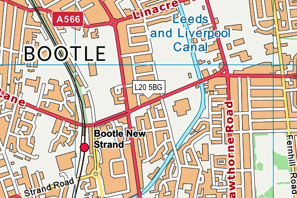 L20 5BG map - OS VectorMap District (Ordnance Survey) L20 5BG map - OS VectorMap District (Ordnance Survey)