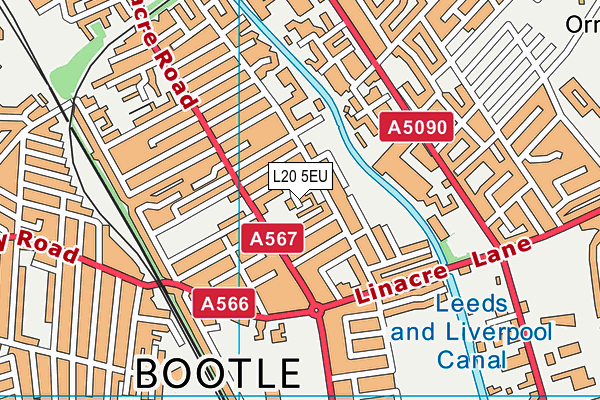 L20 5EU map - OS VectorMap District (Ordnance Survey) L20 5EU map - OS VectorMap District (Ordnance Survey)
