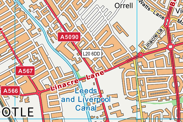 L20 6DD map - OS VectorMap District (Ordnance Survey) L20 6DD map - OS VectorMap District (Ordnance Survey)