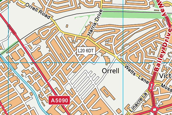 L20 6DT map - OS VectorMap District (Ordnance Survey) L20 6DT map - OS VectorMap District (Ordnance Survey)