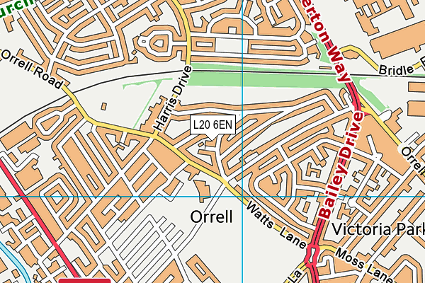L20 6EN map - OS VectorMap District (Ordnance Survey) L20 6EN map - OS VectorMap District (Ordnance Survey)