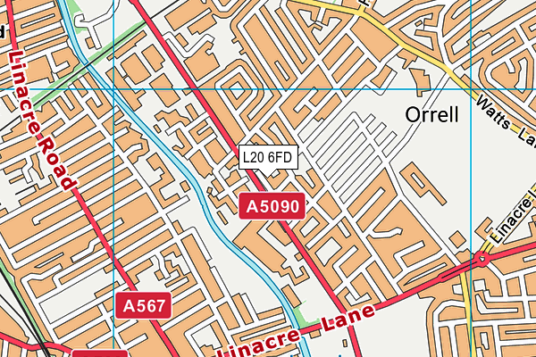 L20 6FD map - OS VectorMap District (Ordnance Survey) L20 6FD map - OS VectorMap District (Ordnance Survey)