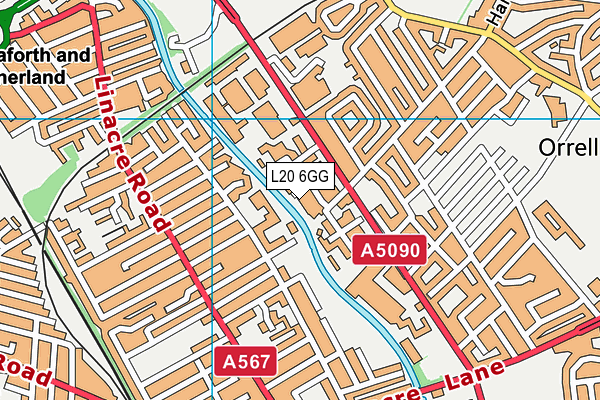 L20 6GG map - OS VectorMap District (Ordnance Survey) L20 6GG map - OS VectorMap District (Ordnance Survey)