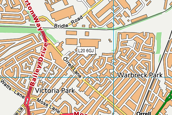 L20 6GJ map - OS VectorMap District (Ordnance Survey) L20 6GJ map - OS VectorMap District (Ordnance Survey)
