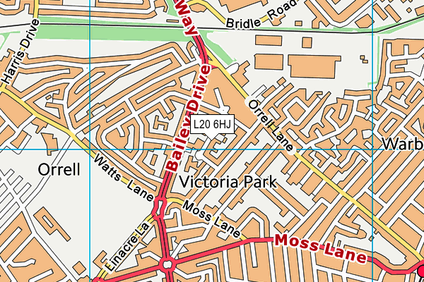 L20 6HJ map - OS VectorMap District (Ordnance Survey) L20 6HJ map - OS VectorMap District (Ordnance Survey)