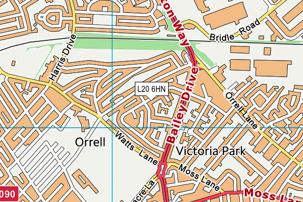 L20 6HN map - OS VectorMap District (Ordnance Survey) L20 6HN map - OS VectorMap District (Ordnance Survey)