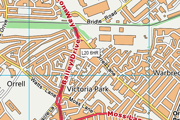 L20 6HR map - OS VectorMap District (Ordnance Survey) L20 6HR map - OS VectorMap District (Ordnance Survey)