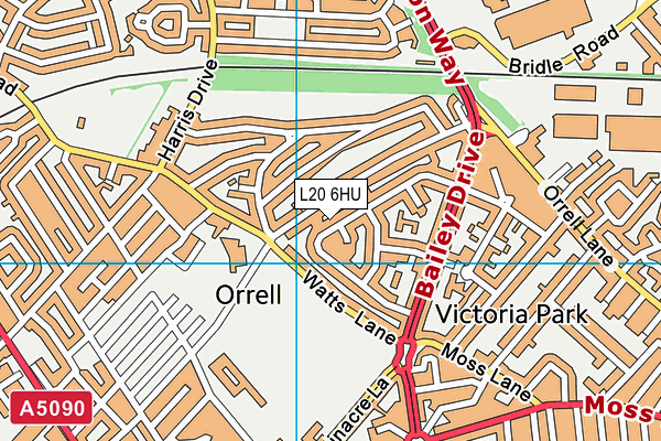 L20 6HU map - OS VectorMap District (Ordnance Survey) L20 6HU map - OS VectorMap District (Ordnance Survey)