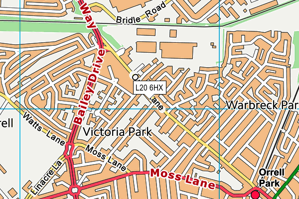 L20 6HX map - OS VectorMap District (Ordnance Survey) L20 6HX map - OS VectorMap District (Ordnance Survey)