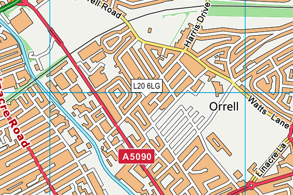 L20 6LG map - OS VectorMap District (Ordnance Survey) L20 6LG map - OS VectorMap District (Ordnance Survey)