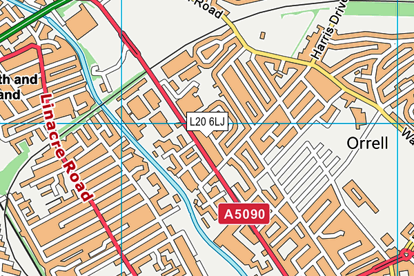L20 6LJ map - OS VectorMap District (Ordnance Survey) L20 6LJ map - OS VectorMap District (Ordnance Survey)