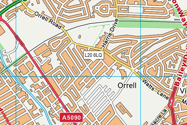 L20 6LQ map - OS VectorMap District (Ordnance Survey) L20 6LQ map - OS VectorMap District (Ordnance Survey)