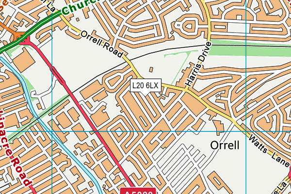 L20 6LX map - OS VectorMap District (Ordnance Survey) L20 6LX map - OS VectorMap District (Ordnance Survey)