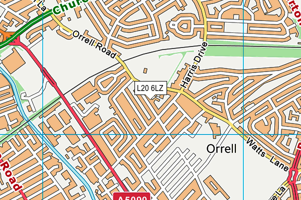 L20 6LZ map - OS VectorMap District (Ordnance Survey) L20 6LZ map - OS VectorMap District (Ordnance Survey)
