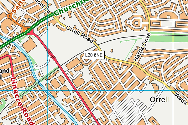 L20 6NE map - OS VectorMap District (Ordnance Survey) L20 6NE map - OS VectorMap District (Ordnance Survey)