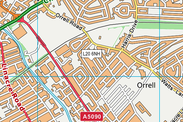 L20 6NH map - OS VectorMap District (Ordnance Survey) L20 6NH map - OS VectorMap District (Ordnance Survey)