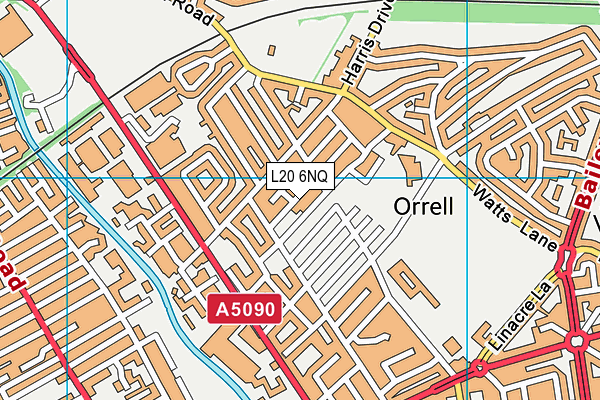 L20 6NQ map - OS VectorMap District (Ordnance Survey) L20 6NQ map - OS VectorMap District (Ordnance Survey)